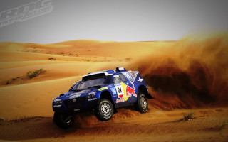 Truck desert sky red bull - a truck driving free wallpaper