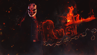 Man mask knife fire robel - christopher rush free wallpaper