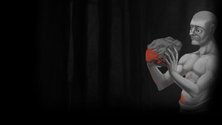 Creepy human figure red object - clark voorhees free wallpaper for desktop