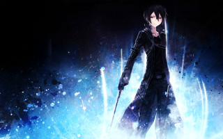 Gothic anime snowman sword aurora - white snow free wallpaper