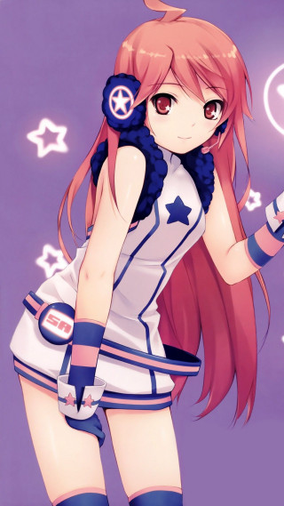 Girl short skirt boots cell - space art free wallpaper for mobile