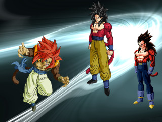 Cartoon characters running dark room - three cartoon character free wallpaper