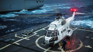 Helicopter ship ocean red light - a helicopter free wallpaper