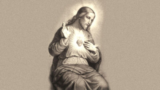 Jesus statue heart light shining - radiant free wallpaper