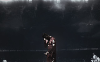 Man red suit field baseball - his hand and a ball free wallpaper for desktop