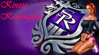 Woman bikini purple silver logo - silver free wallpaper