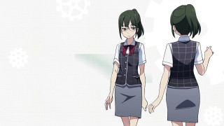 Girl school uniform snowflakes wall - a girl in a school uniform free wallpaper for desktop