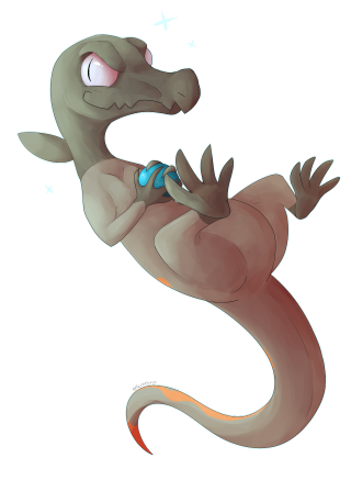 Cartoon lizard blue ball tail - its eye free wallpaper for mobile