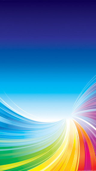 Colorful background wave lines blue - the middle of it free wallpaper for mobile