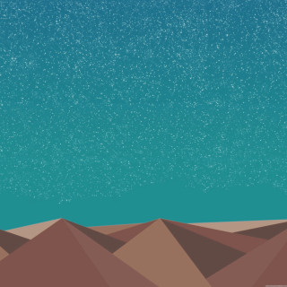 Night sky stars desert landscape - a few star above free wallpaper