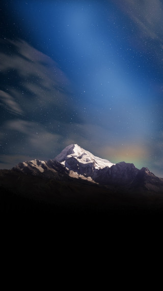Mountain rainbow clouds bright light - free mountains wallpaper for mobile
