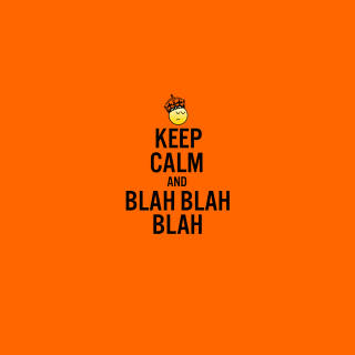 Keep calm cartoon character poster - conceptual art free wallpaper for tablet