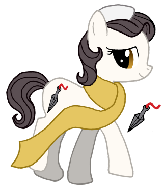 Cartoon white pony yellow cape - its head free wallpaper for mobile