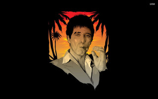 Man smoking cigarette sunset palm - a man smoking free wallpaper