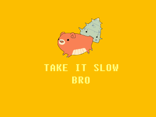 Yellow pink blue pigs crown - head and the words free wallpaper