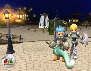 Animated couple night street light - animated free wallpaper