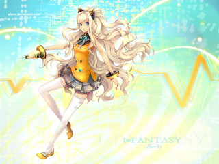 Cartoon character blonde hair yellow - her body free wallpaper