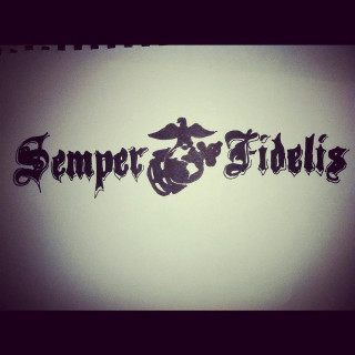 Semper fiblis band logo wall - a tattoo free wallpaper for tablet