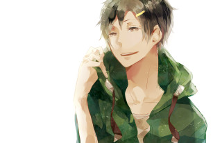 Green man portrait harbor artist - a green scarf free wallpaper