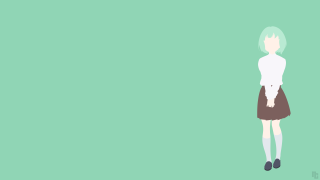 Woman skirt white shirt green - a woman in a skirt free wallpaper