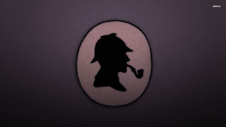 Silhouette man pipe hat hand - a pipe free wallpaper