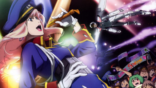 Woman blue outfit sword crowd 2 - a crowd of people free wallpaper