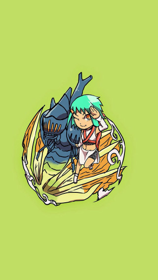 Person riding dragon green background 2 - a dragon free wallpaper for mobile