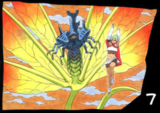 Woman plant bug man standing - manga and anime 1 9 9 9 free wallpaper