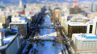 Tokyo cityscape tiltshift toyism traffic - traffic free wallpaper