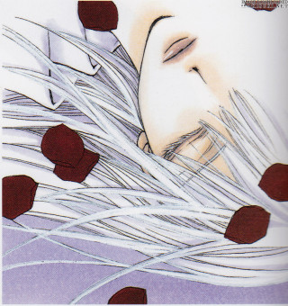 Woman eyes closed hair blowing - her eye free wallpaper for tablet