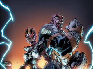 Cartoon two men lightning black - a cartoon free wallpaper