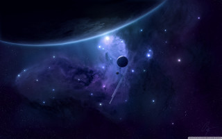 Space distant objects stars matte - a space scene free wallpaper
