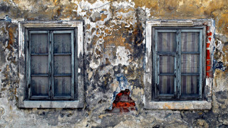 Building two windows fire hydrant - constantine andreou free wallpaper