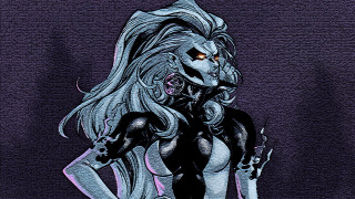 Demon woman purple background comic - comic cover art free wallpaper
