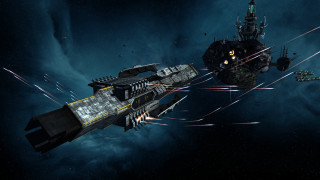 Spaceship missiles space station background - a space ship free wallpaper for desktop