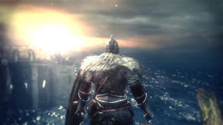 Man armor walking water giant - dark soul free wallpaper