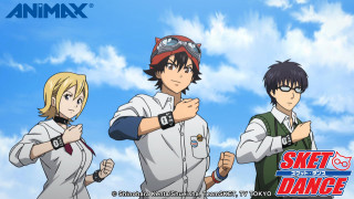 Anime characters blue sky clouds 2 - the background and a sky background free wallpaper