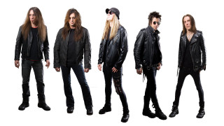 Group people black leather jackets - alex petruk ape free wallpaper