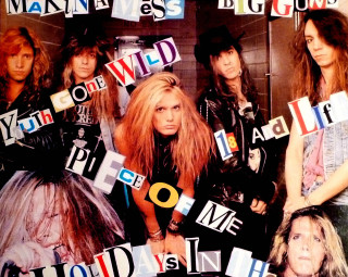 Wild women holding signs group - one woman free wallpaper for desktop