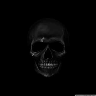 Black skull cross forehead black - daarken free wallpaper for tablet