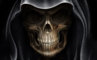 Skeleton hooded hood skull middle - hood free wallpaper