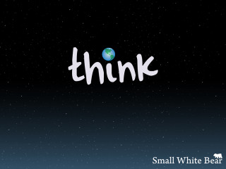 Think earth background white words - a picture of the earth free wallpaper
