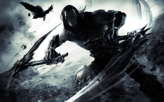 Man sword bird flying sky 3 - the sky behind free wallpaper