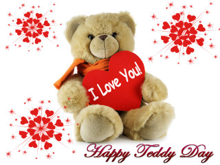 Teddy bear heart message i - a teddy bear holding free wallpaper