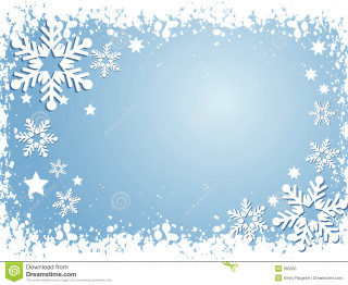 Blue background snowflakes stars christmas - banner free wallpaper