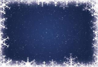 Blue background snowflakes stars image - the middle of it free wallpaper