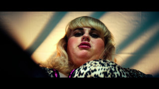 Blonde woman leopard print jacket - lowbrow free wallpaper