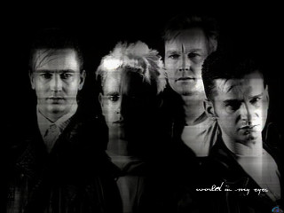 Men group black background white - bauhau free wallpaper
