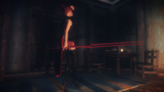 Woman red hat standing room - a room free wallpaper for desktop