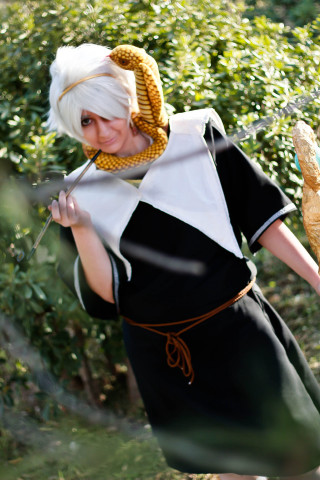 Woman costume stick bread hat - free anime wallpaper for mobile